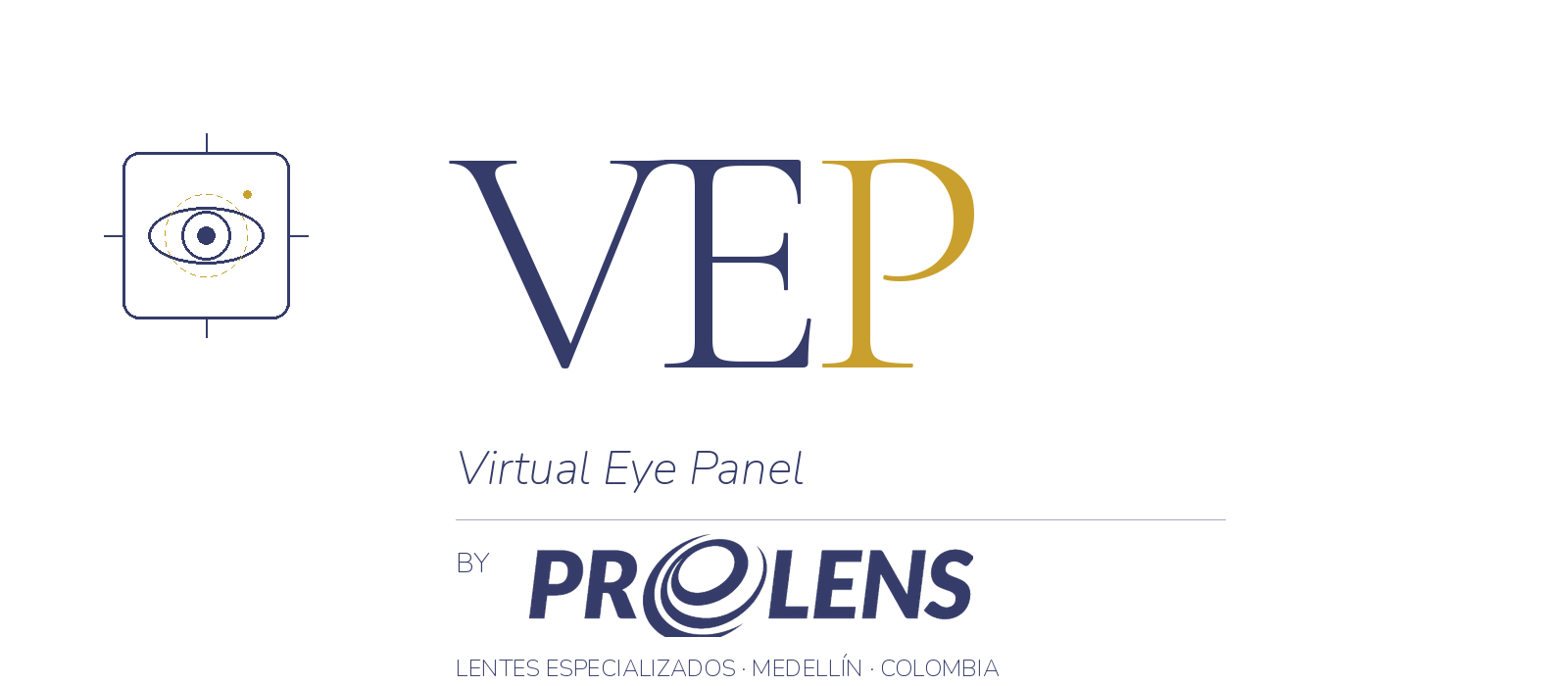 Virtual Eye Panel · by PROLENS · Lentes Especializados · Medellín, Colombia